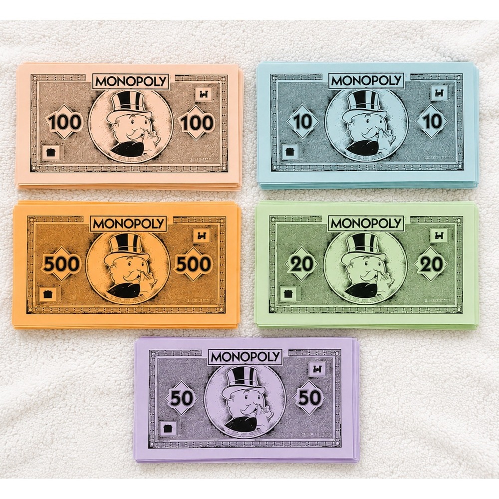 Monopoly Cheaters Edition Money‎ Complete Cash Set Hasbro 2017 Replacement